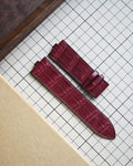 Plum Velvet handcrafted alligator watch strap