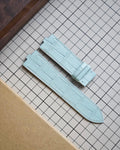 Arctic Frost handcrafted alligator watch strap