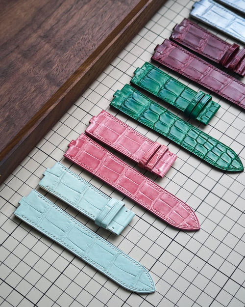 Bespoke Custom Order handcrafted alligator watch strap