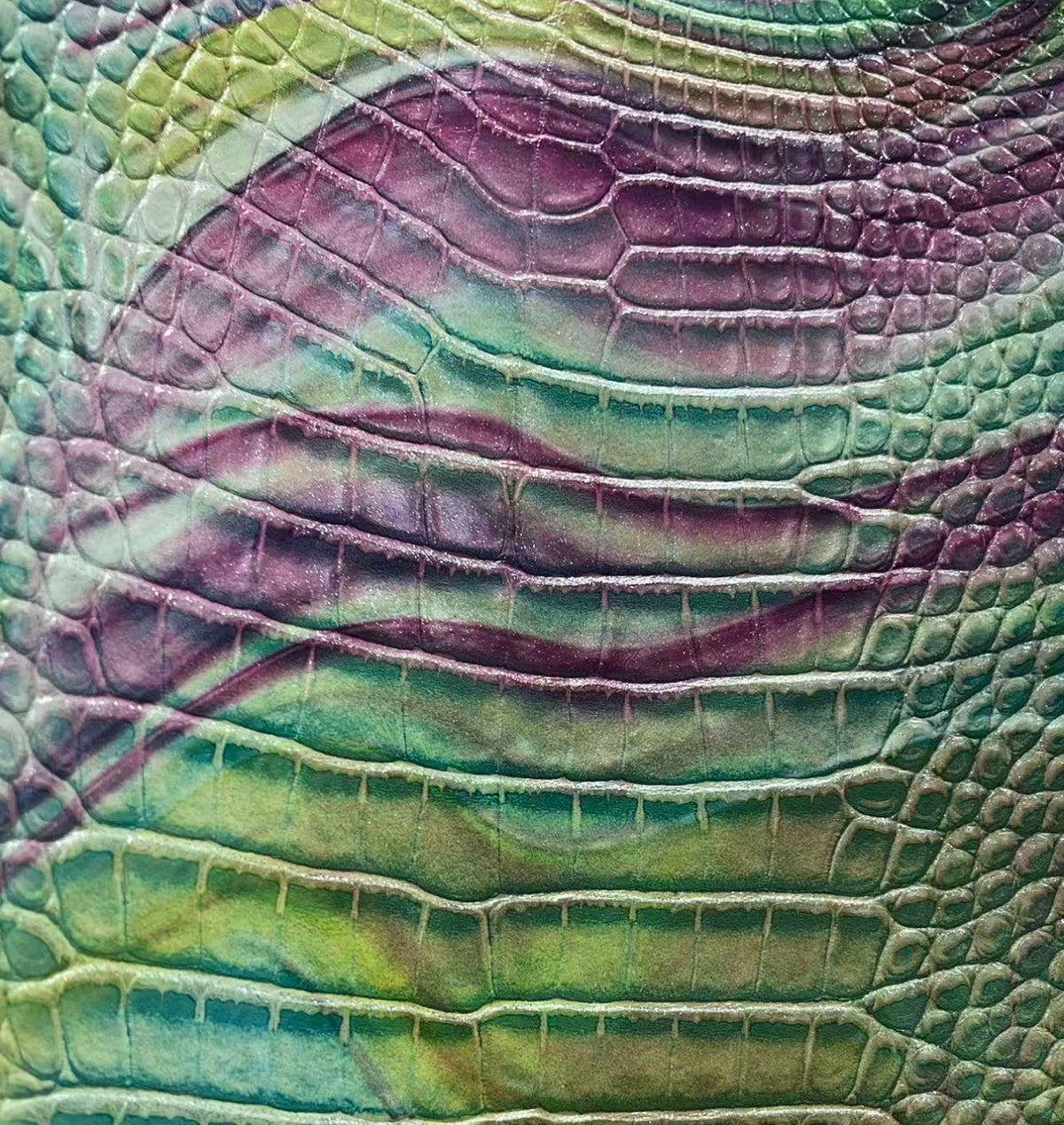 Iridescent Garden leather reference