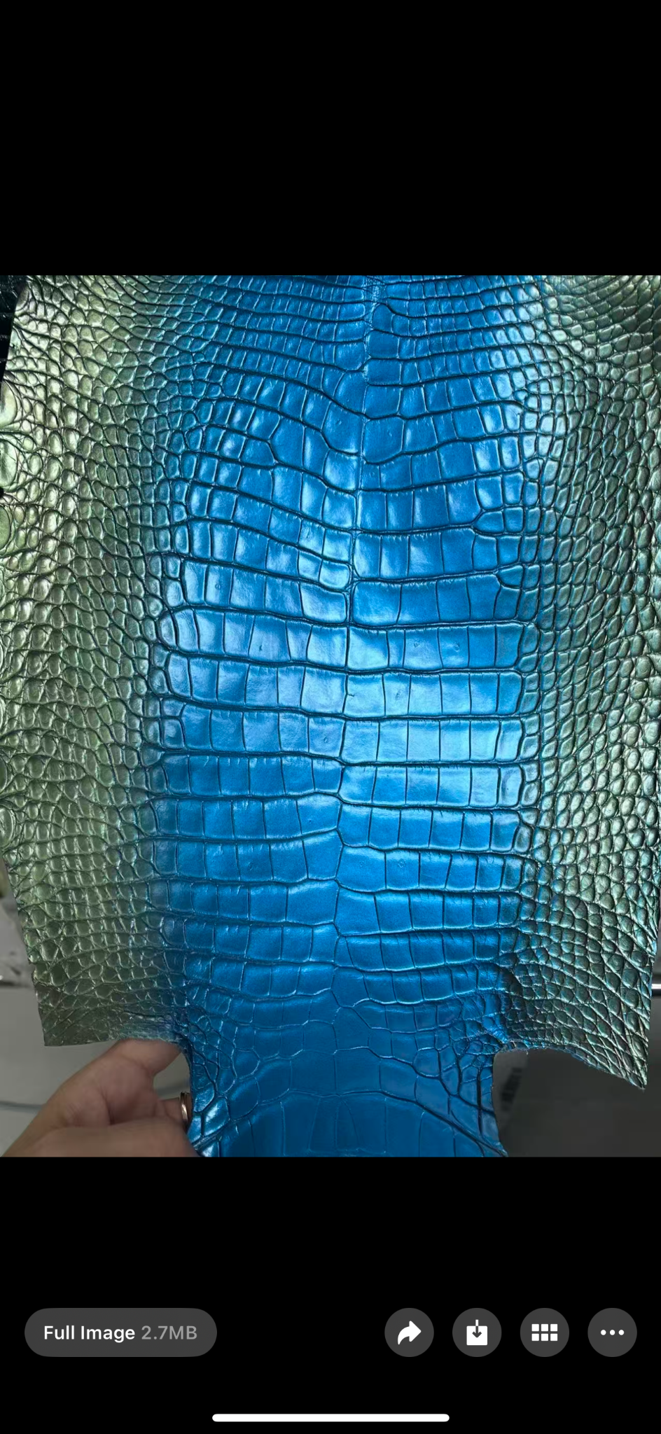 Electric Blue leather reference