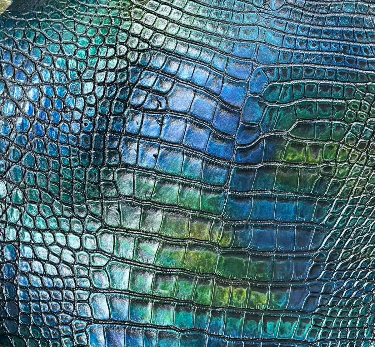 Peacock Blue leather reference