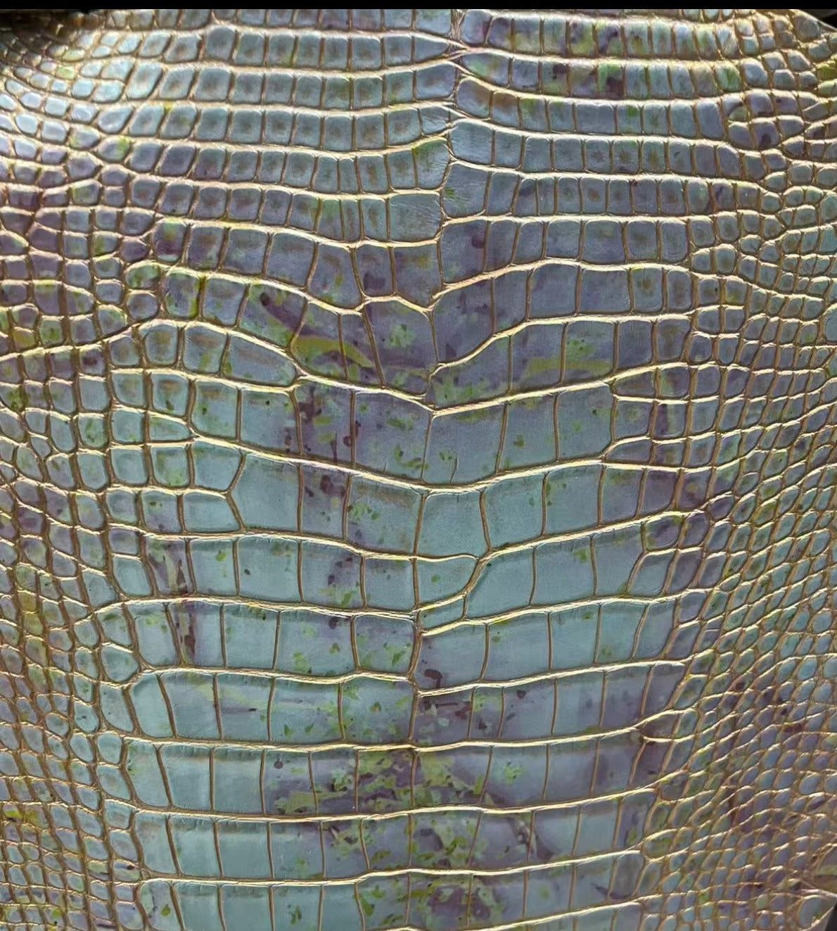 Blue Gold Patina leather reference