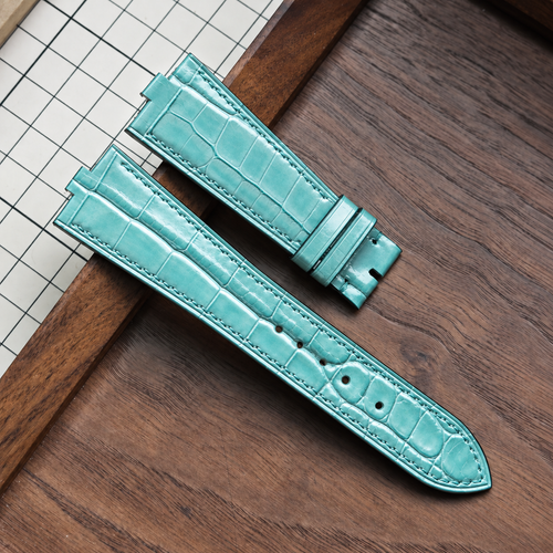 Aqua Mint alligator strap