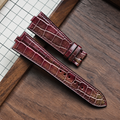 Burgundy Ombre alligator strap