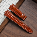 Burnt Sienna alligator strap